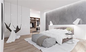 Biến tấu phòng ngủ với tông trắng