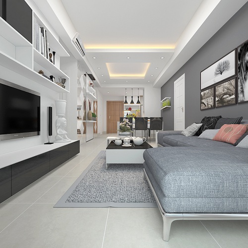 Dùng tone xám cực hiệu quả cho nội thất
